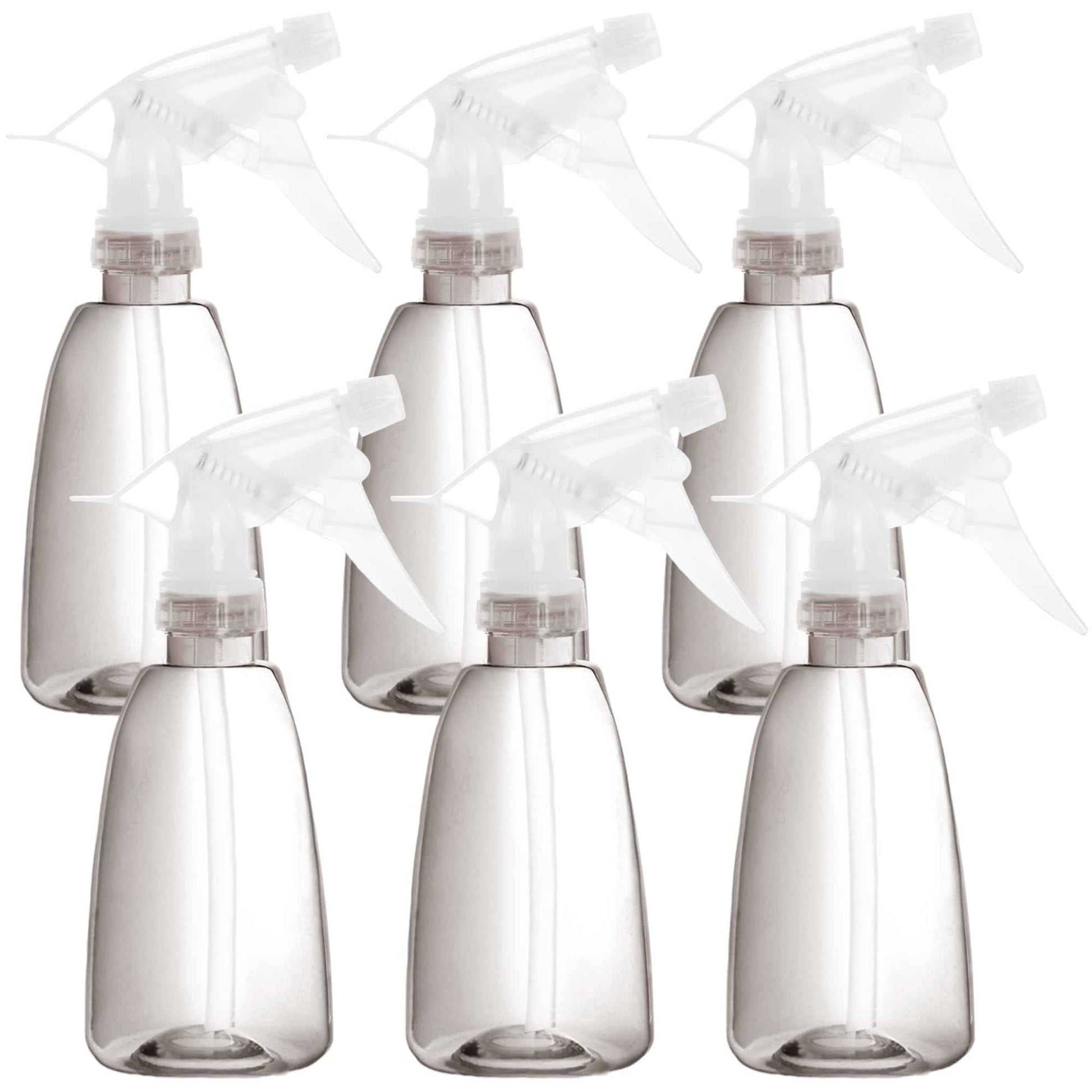 Youngever 6 Pack 12 Ounce Empty Plastic Spray Bottles, Spray Bottles for Hair and Cleaning Solutions (Grey)