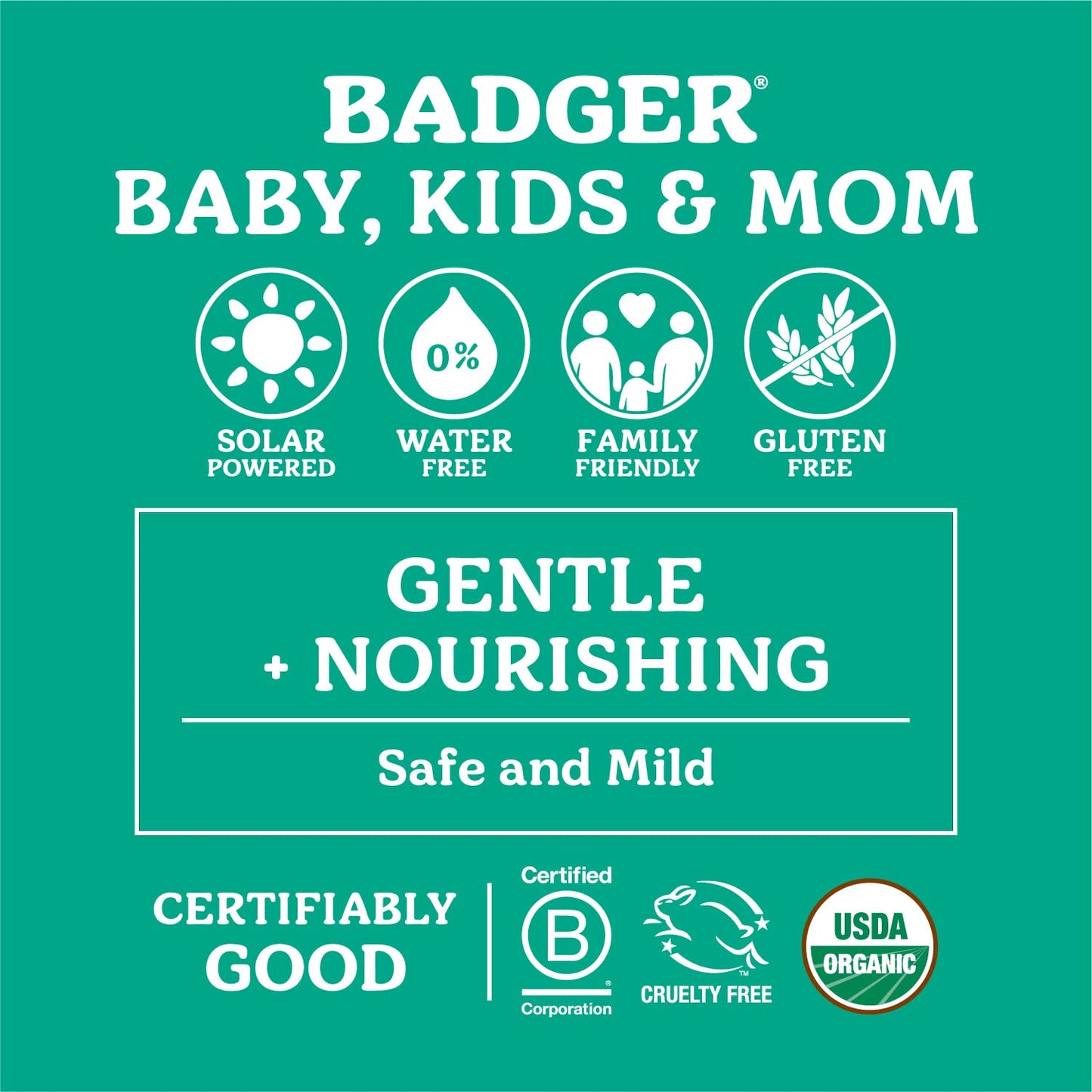 Badger Night Night Balm, Organic Sleep Balm for Kids with Chamomile & Lavender Essential Oils, 2 Oz Metal Tin