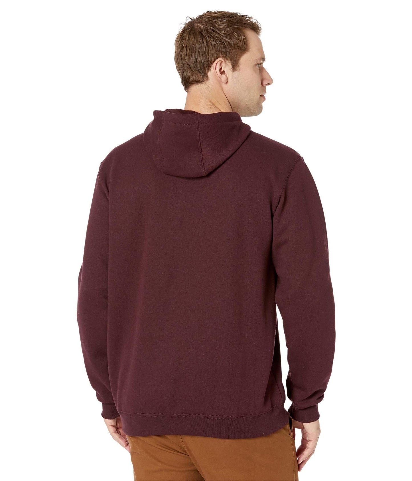 Carhartt Men's Loose Fit Midweight Logo Sleeve Graphic Sweatshirt, Port