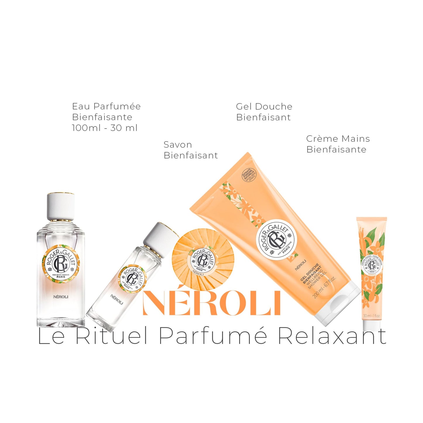 ROGER & GALLET | Hand and Nail Cream | Nourishing Hand Cream & Hand Moisturizer | Hand Lotion Hand Care | (NÉROLI | 1 oz)