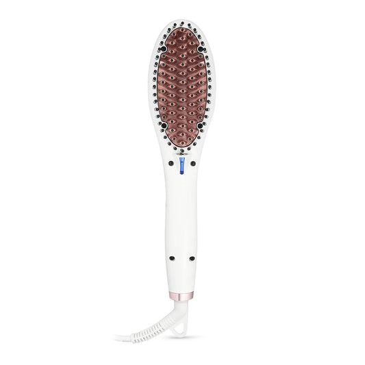 StyleCraft Ionic Hot Brush with Cool Touch Bristles for Straightening Hair