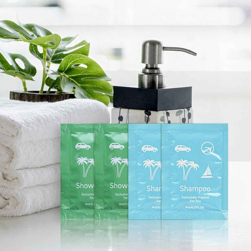 Bulk Hygiene Kits for Homeless ,Travel Size Body Wash and Shampoo Bulk 0.28fl Oz,Travel Size Shower Gel Set，Shampoo Bulk Travel Size ,Hotel Supplies for Guests (0.28fl Oz(Pack of 100), 100, Count)