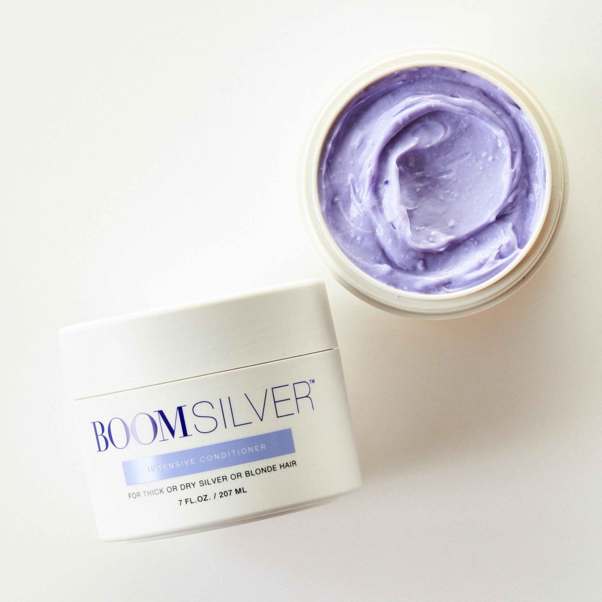 BOOM Silver Intensive Conditioner by Cindy Joseph – Deep Conditioning Treatment for Gray & Silver Hair – Restores Moisture, Softens & Adds Shine Without Build-Up (7 oz)