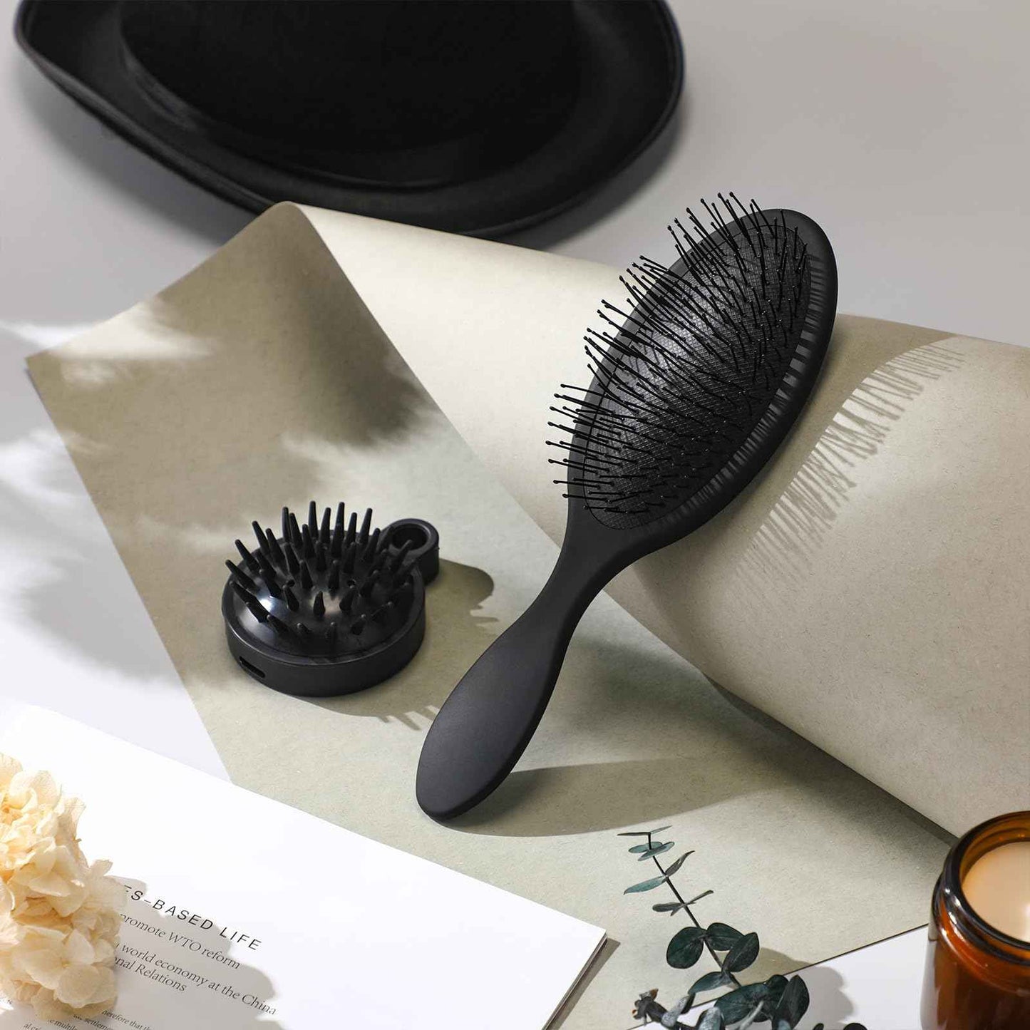 Sawysine 12 Pcs Gift Basket for Women Black Hair Care Accessories Set Spa Kit for Women's Birthday Christmas Mother's Day Gift Stuff