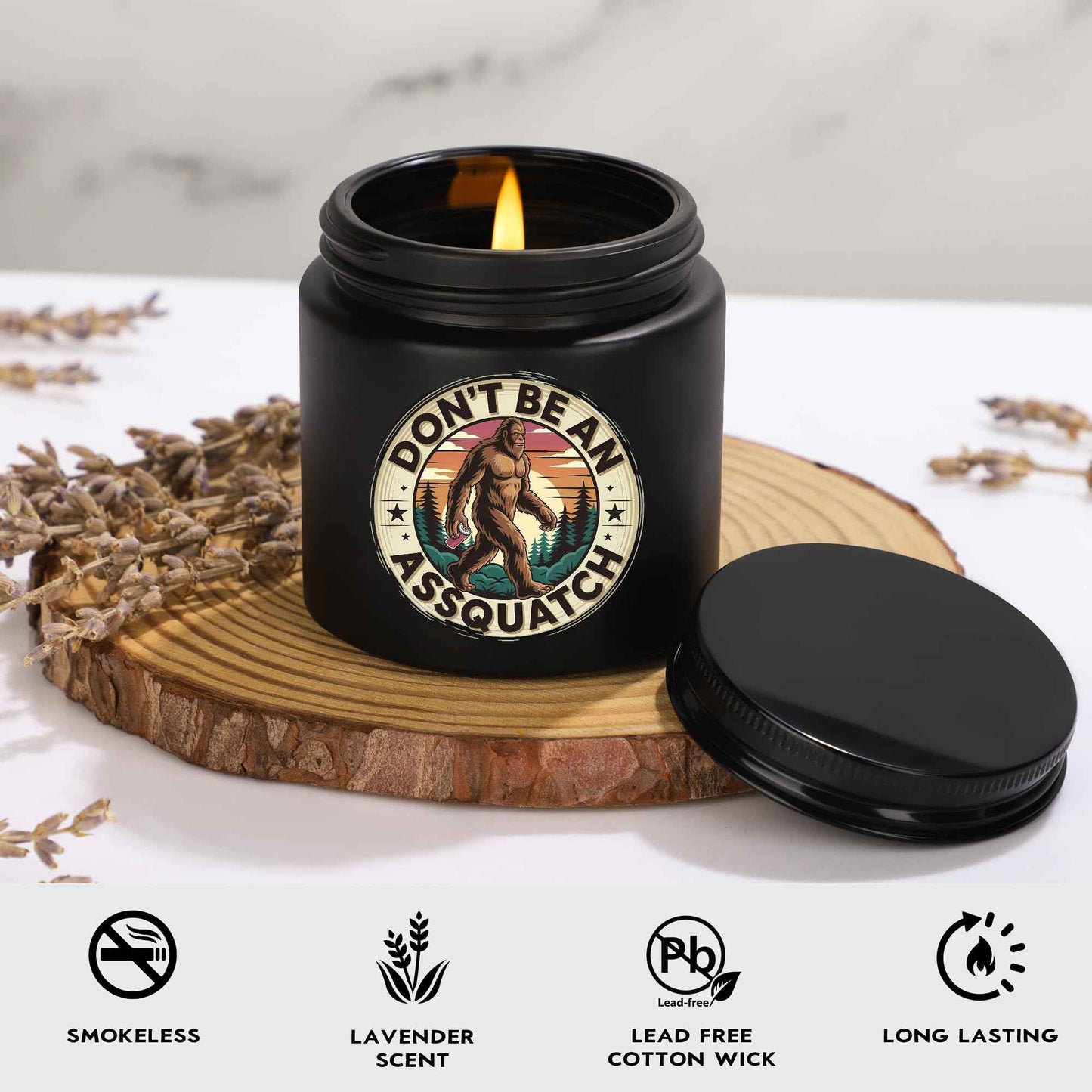 JoycuFF Bigfoot Gifts Big Foot Sasquatch Gifts for Men Sasquatch Lovers Gift Funny Idea for Birthday Gift Christmas Gifts with Big Foot Toiletry Bag Mug Socks Candle Stickers for Him