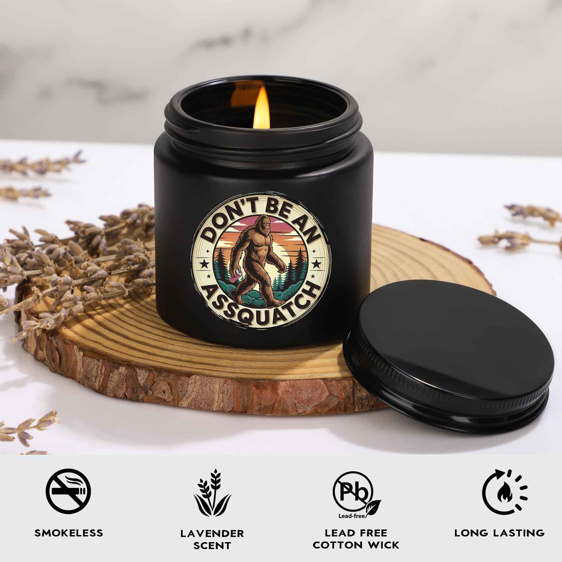 JoycuFF Bigfoot Gifts Big Foot Sasquatch Gifts for Men Sasquatch Lovers Gift Funny Idea for Birthday Gift Christmas Gifts with Big Foot Toiletry Bag Mug Socks Candle Stickers for Him