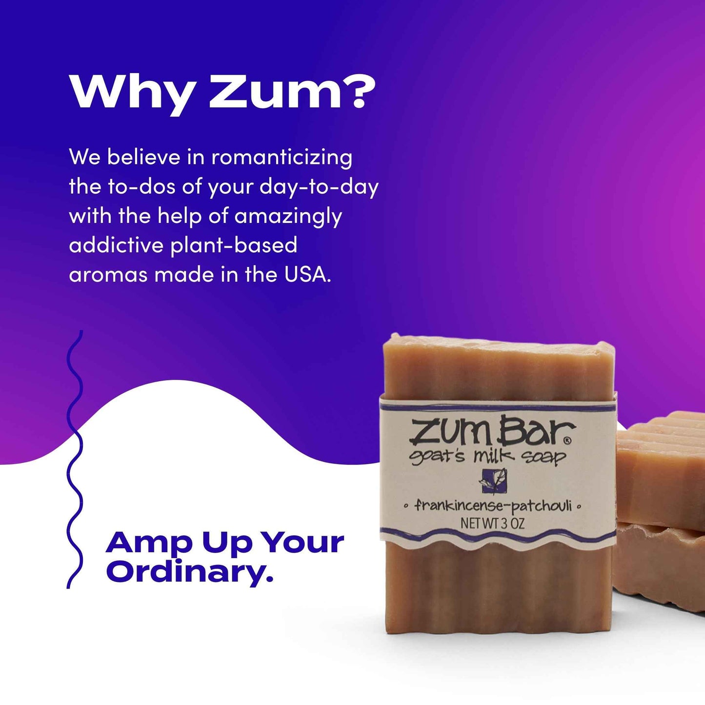 Zum Indigo Wild Goat's Milk Soap Bar - Hand & Body Soap with Essential Oils - Scents - Lemongrass, Dragon's Blood, Frankincense & Myrrh, Sea Salt, Lavender-Mint, Patchouli - 3 oz (6 Pack)