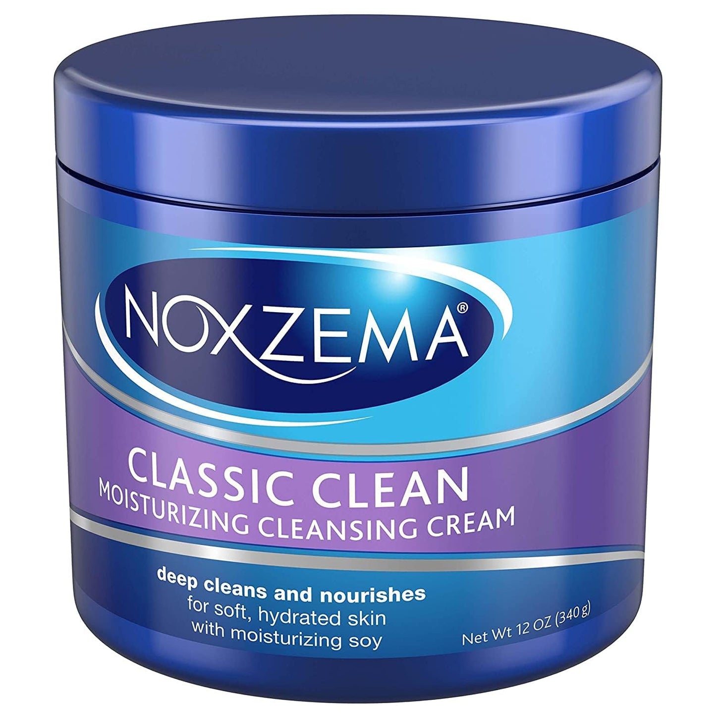 Noxzema Classic Clean Moisturizing Cleansing Cream with Real Eucalyptus Extract 12 oz (Pack of 5)