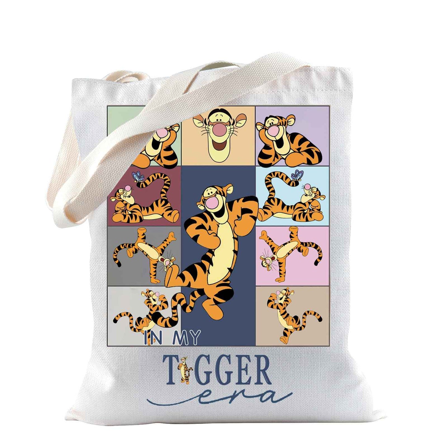 TSOTMO Cartoon Merchandise Eco Tote Bag Tiger Gift WDW Gift Tiger WDW Trip Travel Toiletry Bag For Cartoon Fans (Tiger Era)
