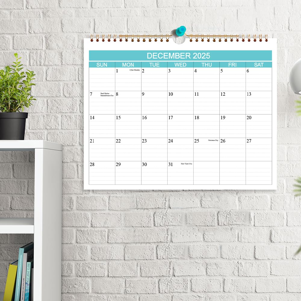 Calendar 2024-2025 - Wall Calendar Runs from Sep 2024 to Dec 2025-16 Monthly Calendar with Thick Paper for Planning and Organizing for Home or Office, Calender Planner, 8.5 x 11 In 2024 25 Calendars