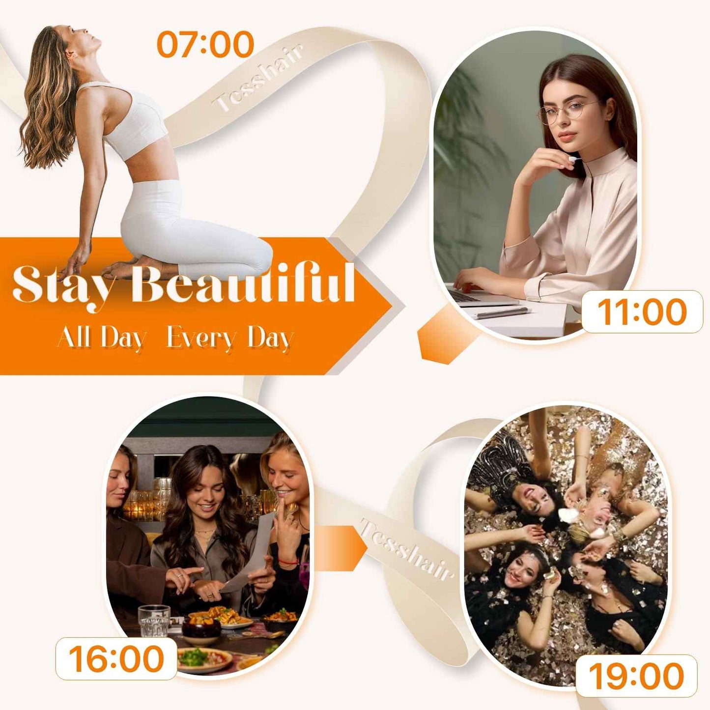 TESSHAIR 6PCS Clip in Hair Extensions Real Human Hair, Short Hairpieces for Women Single Clip Ins to add Highlights & Volume, No Tangle & Smooth,12 Inch 33g #1B Natural Black