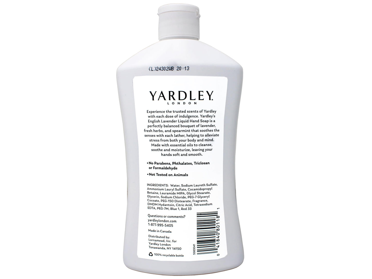 Yardley London Liquid Hand Soap - English Lavender - 16 Fl Oz (Pack of 2)