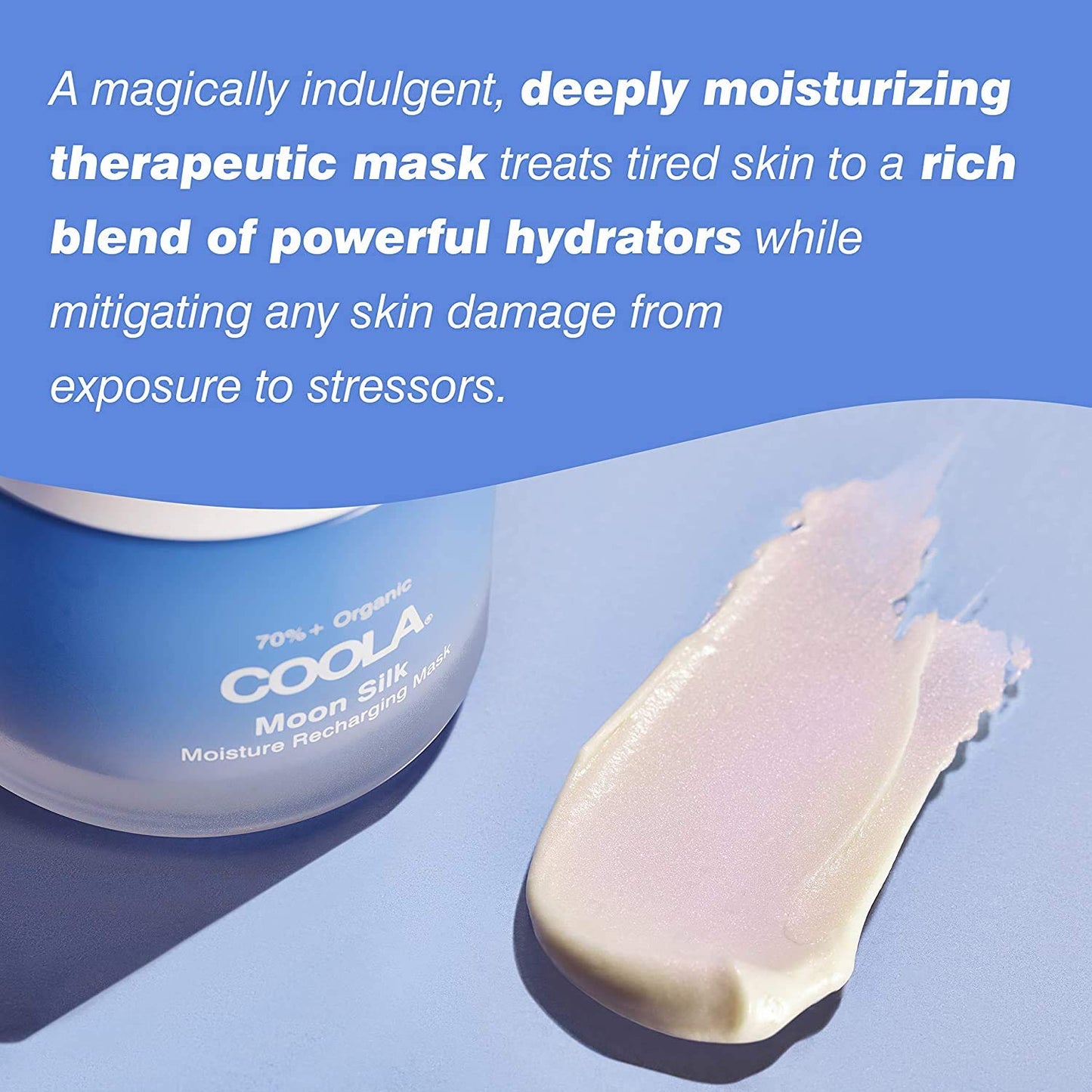 COOLA Organic Moon Silk Moisturizer and Brush Mothers’ Day Bundle, Skin Barrier Protection and Care with Vitamin C