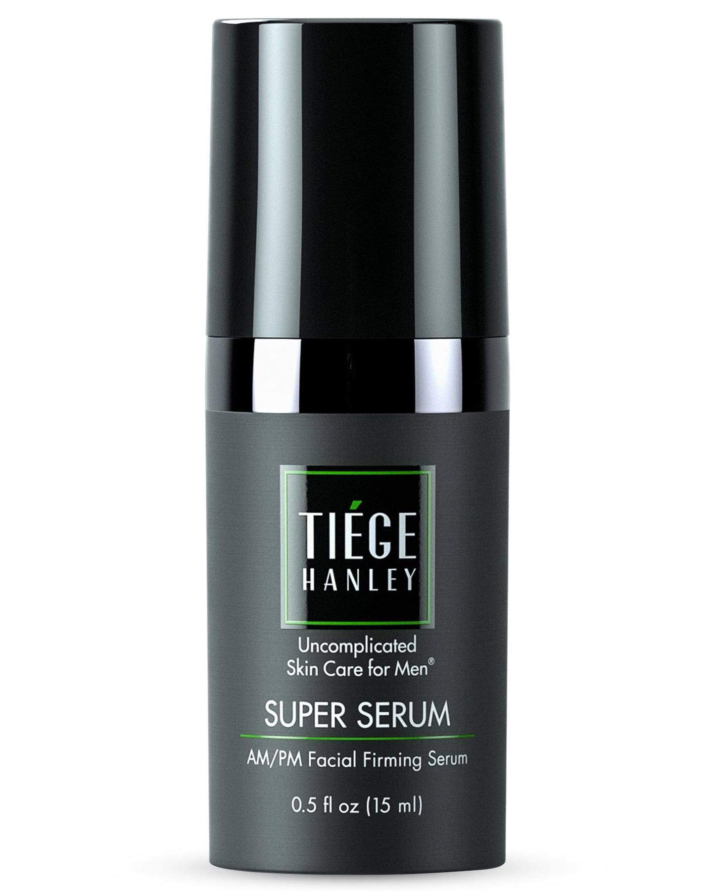 Tiege Hanley Anti-Aging Face Serum, SUPER SERUM (1-Pack) - Skin Tightening Facial Serum for Men - Mens Serum For Face with Sodium Hyaluronate & Retinyl Palmitate for Smoother & Tighter Skin, 0.5 Fl Oz