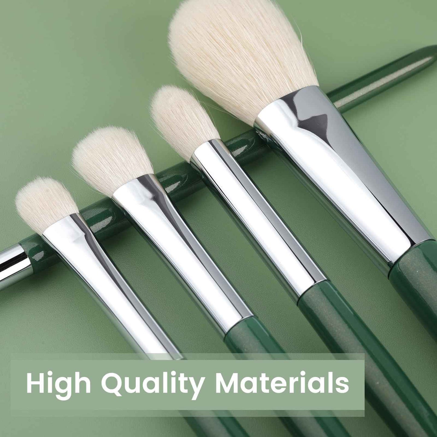 Natural Goat Hair Makeup Brushes Set and Eye Makeup Brush Set, Professional Blending Makeup Brushes