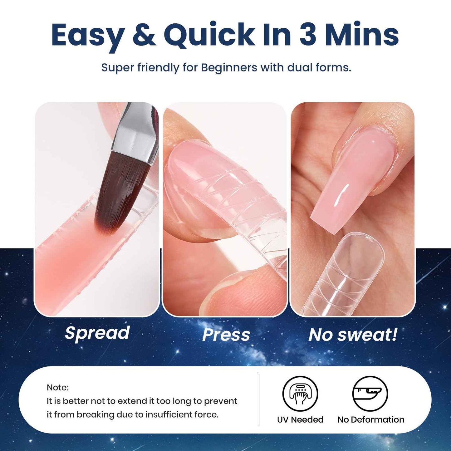 Beetles 22 Colors Poly Extension Gel Nail Kit With U V Lamp Jelly Nude Pink All In One Poly Nail Gel Starter Kit With Base Top Coat Manicure Salon Gift for Women Girls