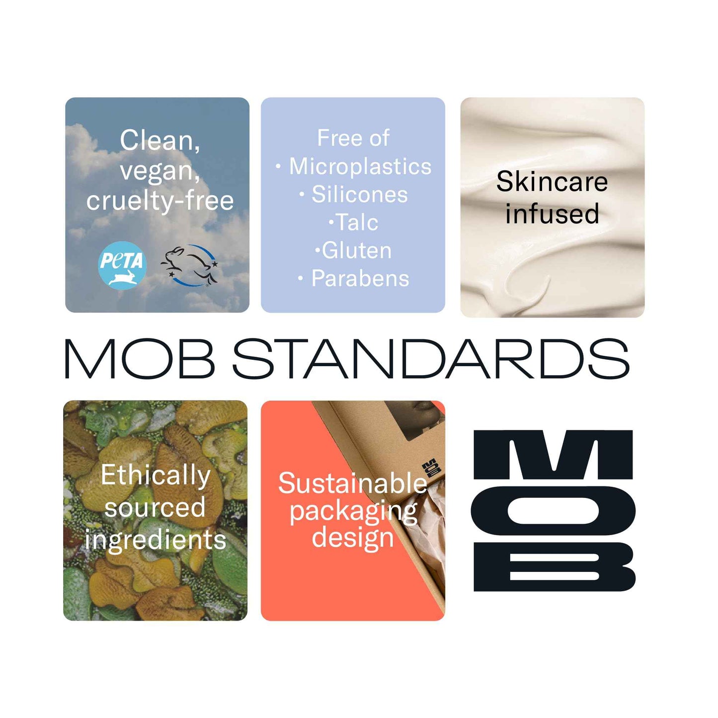 MOB Beauty Hydrating Shine Lip Balm M138 Sheer Black – Tinted Lip Balm Stick with Jojoba & Sunflower Oils, Clean Vegan Organic Lip Care for Nourished, Glossy Lips