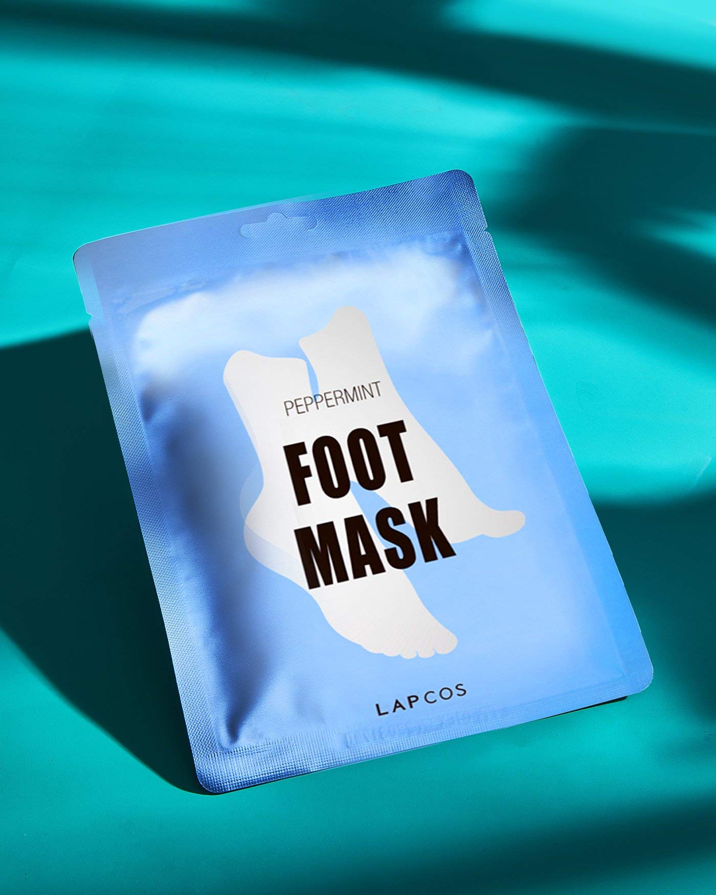 LAPCOS Foot Mask, Moisturizing Spa Treatment with Peppermint and Lavender, Repair Dry Cracked Heels & Feet, Korean Beauty Favorite, 5-Pack