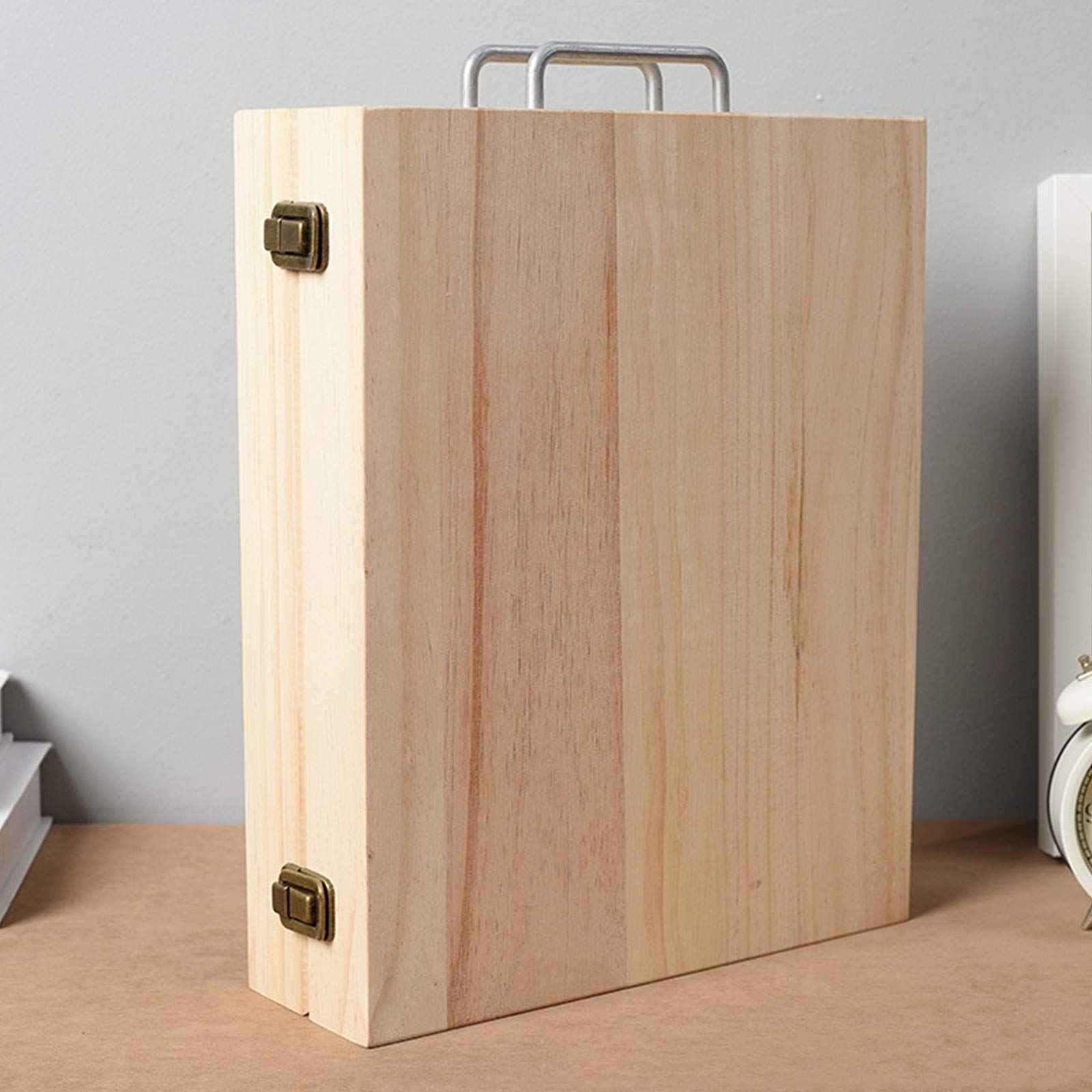 VolksRose Essential Oil Storage Wooden Box, 72 Slots for 5-15ml Essential Oil Roller Bottles, Carrying Case Display Large Organizer Gift Box Container for Travel, Presentation, Nail Polish, Makeup