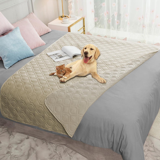 Ameritex Waterproof Dog Bed Cover Pet Blanket for Furniture Bed Couch Sofa Reversible