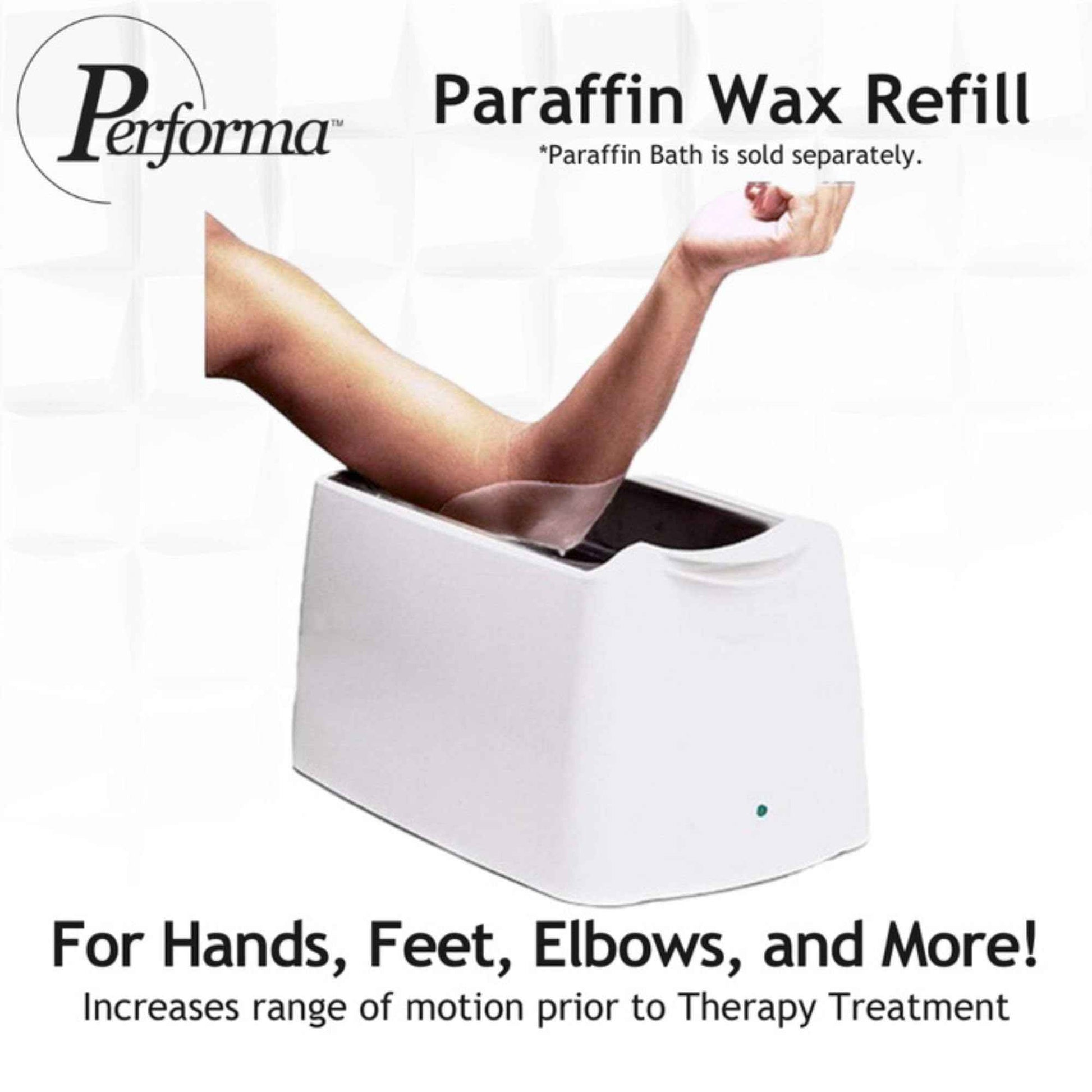 Performa Paraffin Wax Refill, 1 Pound Unscented Blocks, Case of 6, Paraffin Bath Wax, Medical Grade Paraffin Wax for Paraffin Bath, Wax Refill for Wax Bath, Good for Hands & Feet