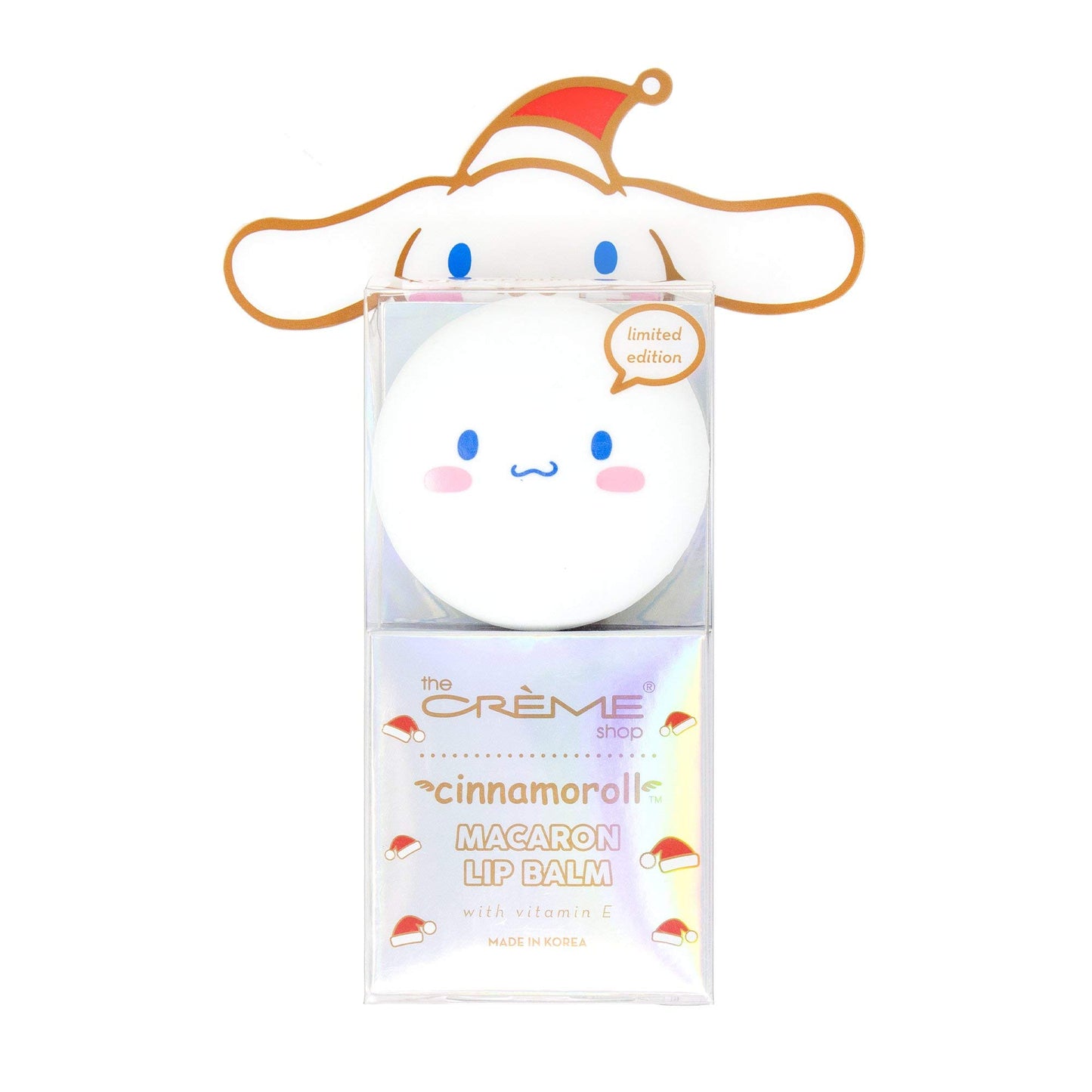 The Crème Shop x Sanrio Hello Kitty Macaron Lip Balm Korean Cute Scented Pocket Portable Soothing Advanced Must-Have on-the-go (Cinnamoroll Peppermint Cocoa)