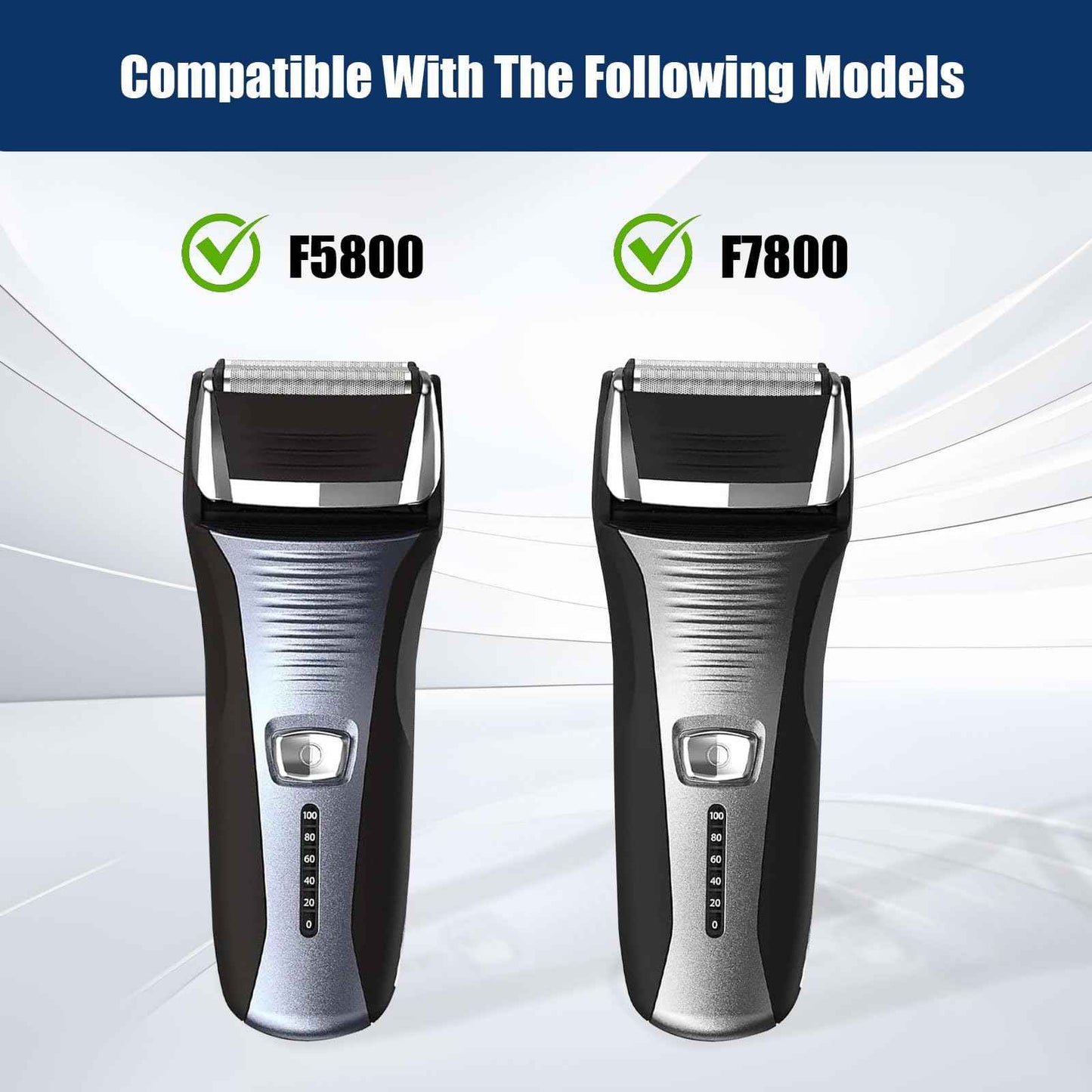 Shaver Replacement Foil Compatible with Remington TITANIUM-X Flex & Pivot Foil and Cutter F5800 & F7800 ，2packs