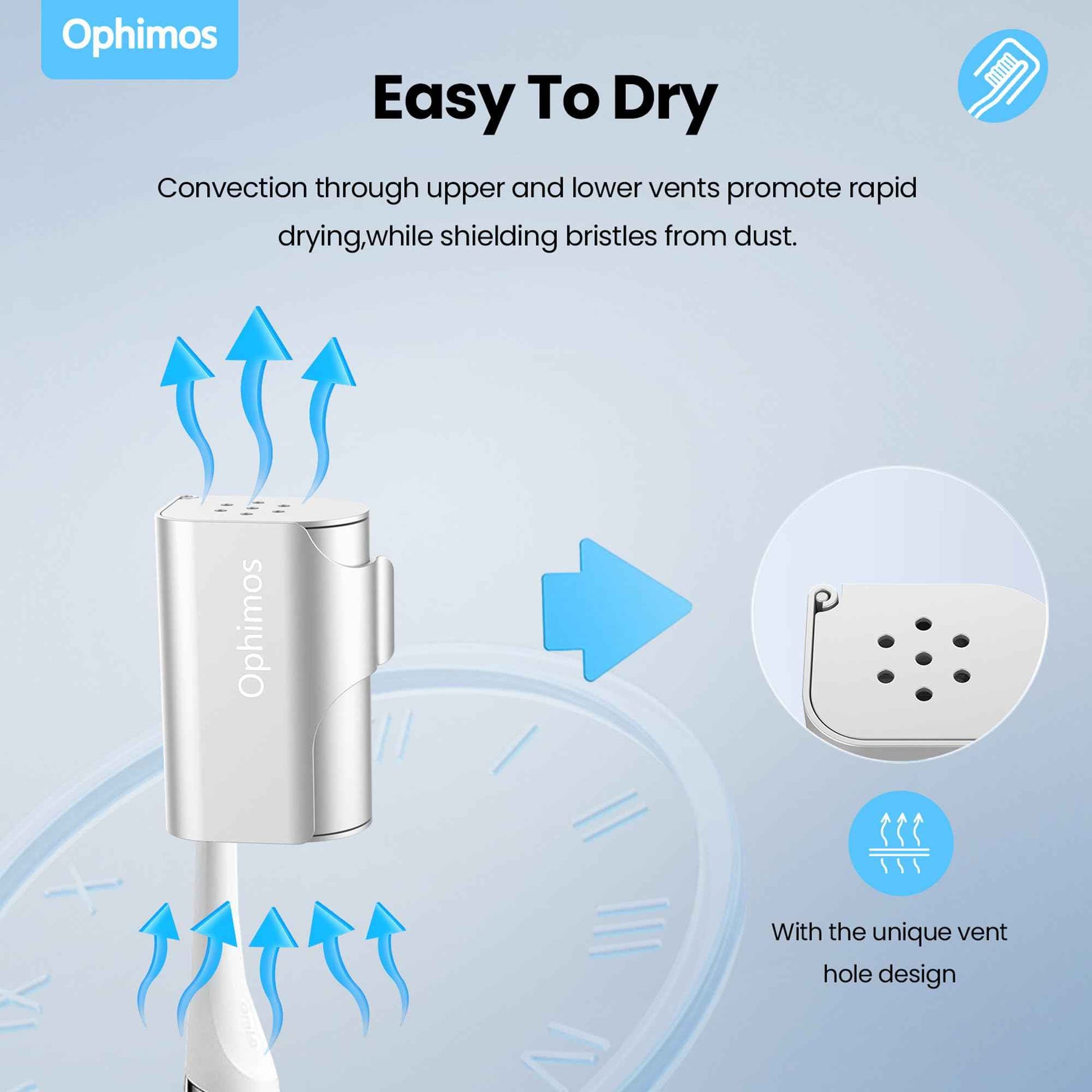 Ophimos Aluminum Alloy Toothbrush Head Cover/Cap/Protector Case,Travel Toothbrush Covers Long-lasting Toothbrush Head Caps for Most Electric/Manual Brushes, 2 Count -Silver+Pink