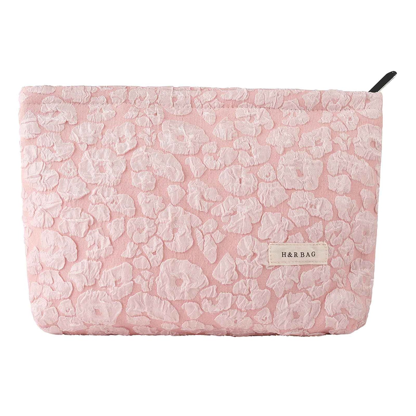 lllyan Makeup Bag Travel Cosmetic Bag for Women Floral Makeup Bag Small Cosmetic Pouch Purse with Zipper Gifts for Girlfriend and Best Friend(Pink)