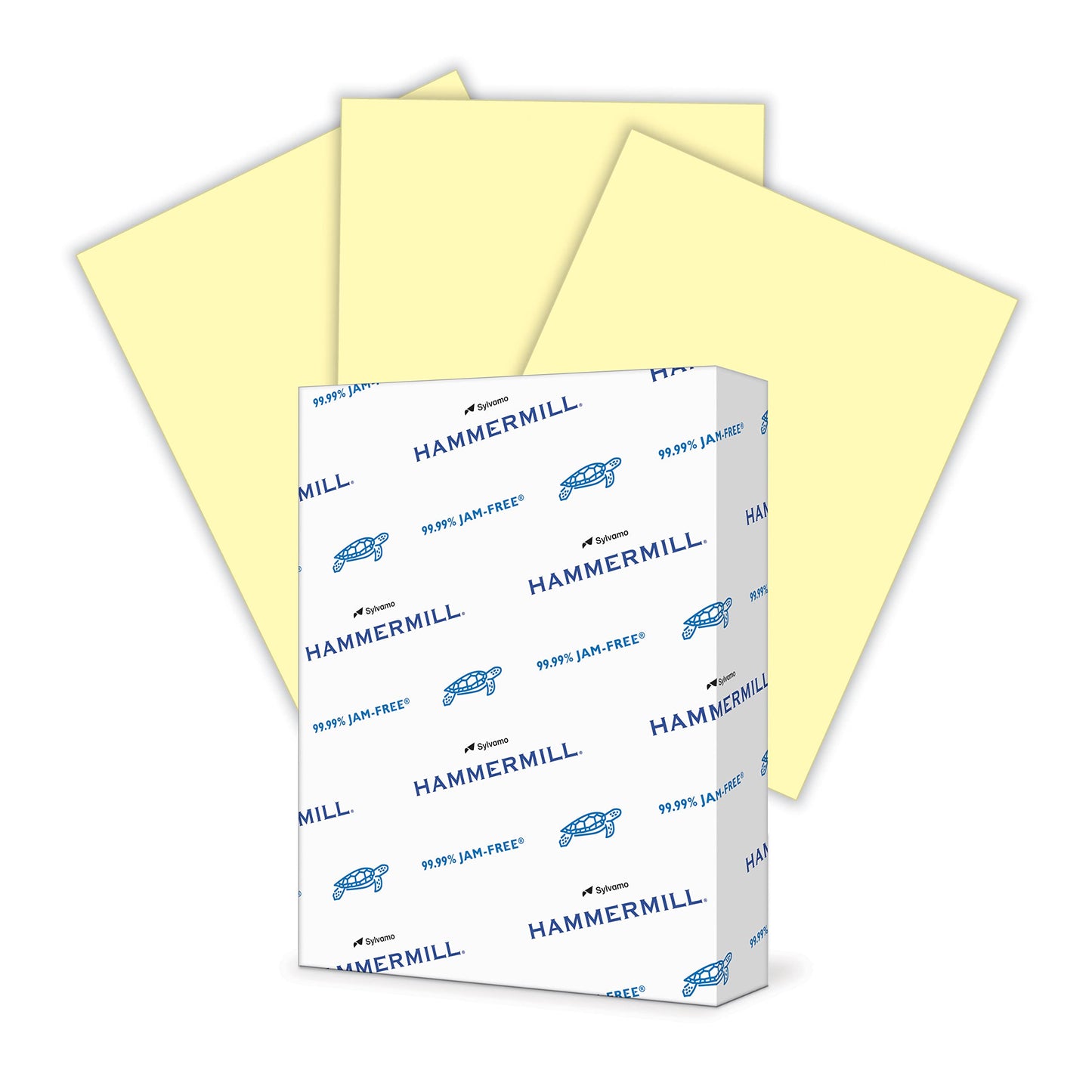 Hammermill Colored Paper, 20 lb Canary Printer Paper, 8.5 x 11-1 Ream (500 Sheets) - Made in the USA, Pastel Paper, 103341R, 1 Ream | 500 Sheets, Letter (8.5x11)