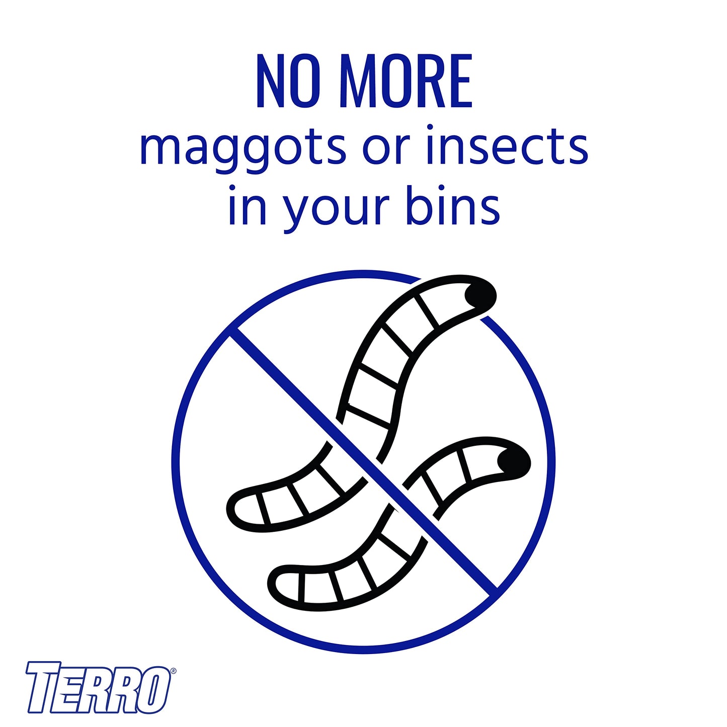 Terro T801SR Garbage Guard Trash Can Insect Killer - Kills Flies, Maggots, Roaches, Beetles, and Other Insects - 2 Pack