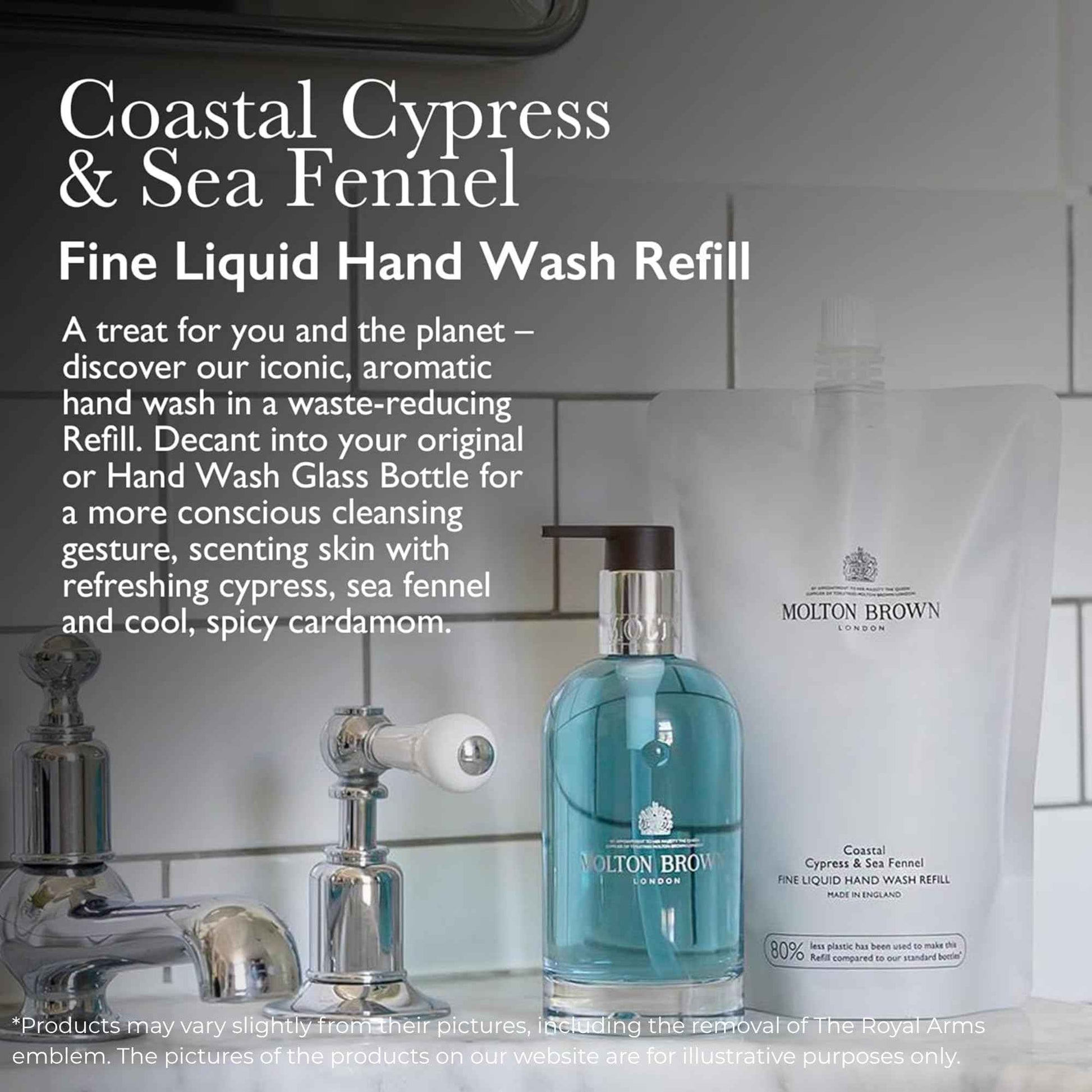 Molton Brown Coastal Cypress & Sea Fennel Fine Liquid Hand Wash Refill 13.5 fl. oz.