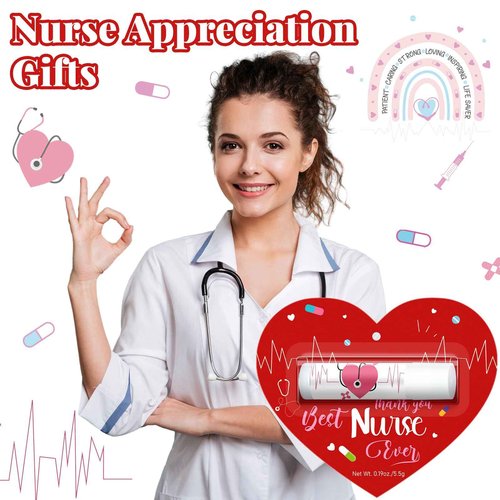 30 Pack Christmas Nurses Appreciation Gifts Bulk Nurses Lip Balms Hospital Staff Team Appreciation Thank You Gifts Christmas Stocking Stuffers Party Favors for Coworkers Midwife Women Presents
