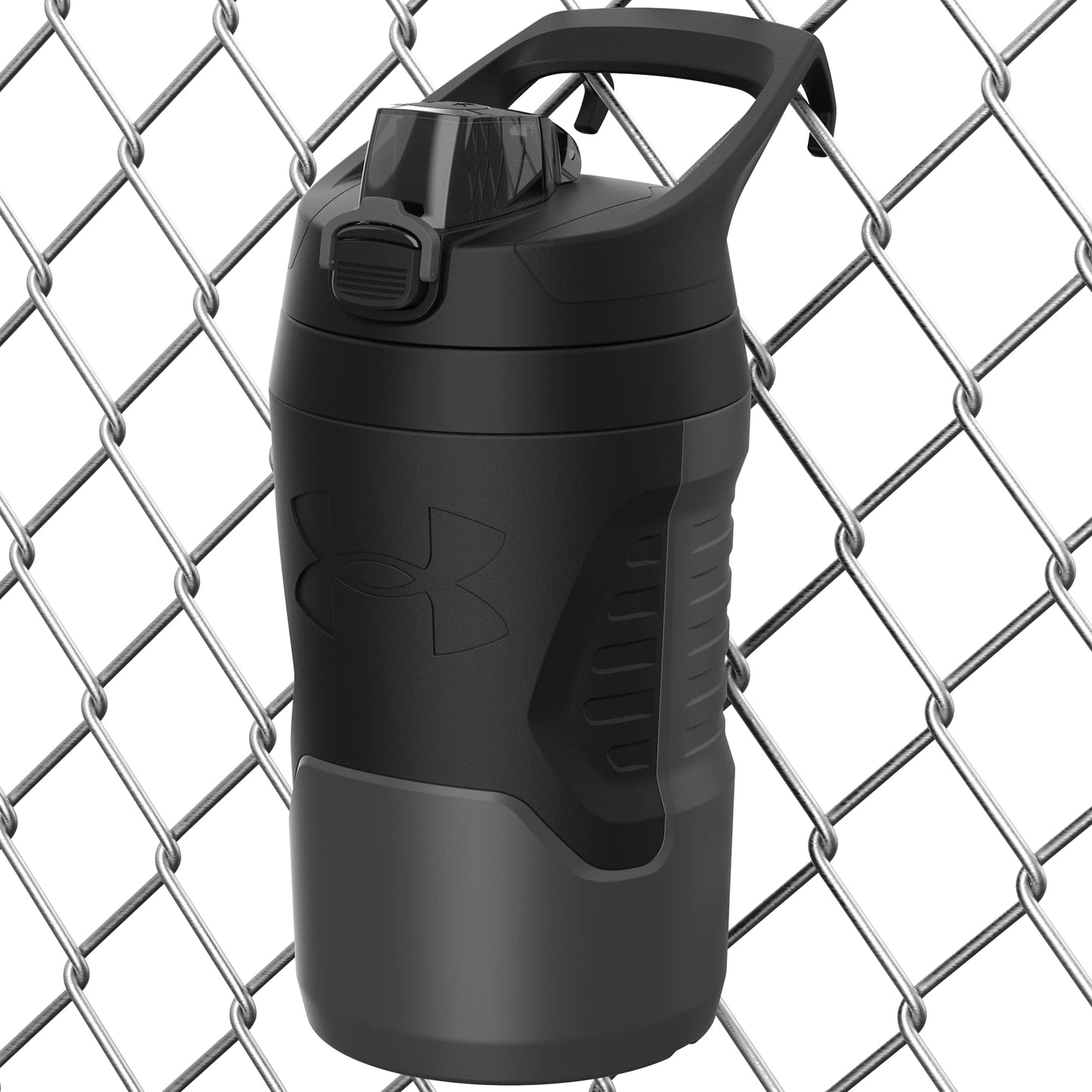 Under Armour Sports Water Jug, 32 oz Insulated Water Bottle w/Handle, Fence Hook, Leak Resistant, Baseball, Football & More