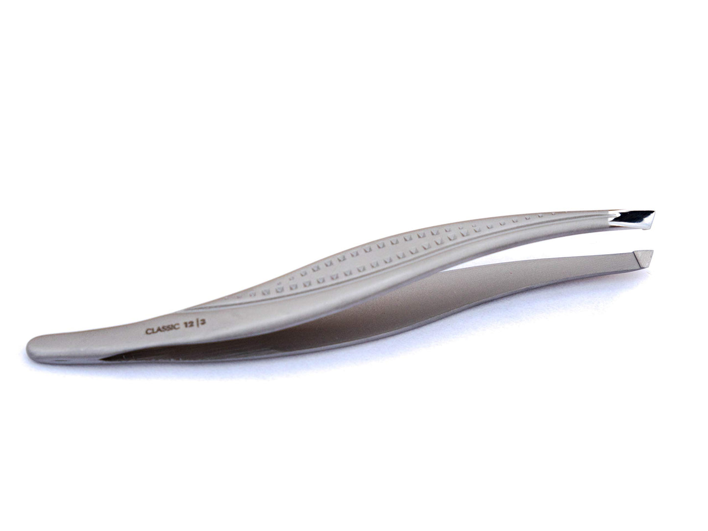 Staleks Classic 12/3 Eyebrow Tweezers (Wide Slant) Best for Plucking Hair, Apply Fake Eyelashes