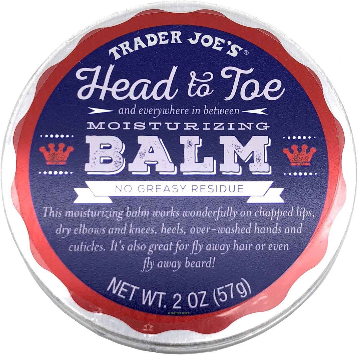 Trader Joe's Head to Toe Moisturizing Balm and Beard Balm 2 Ounce, 3-Pack