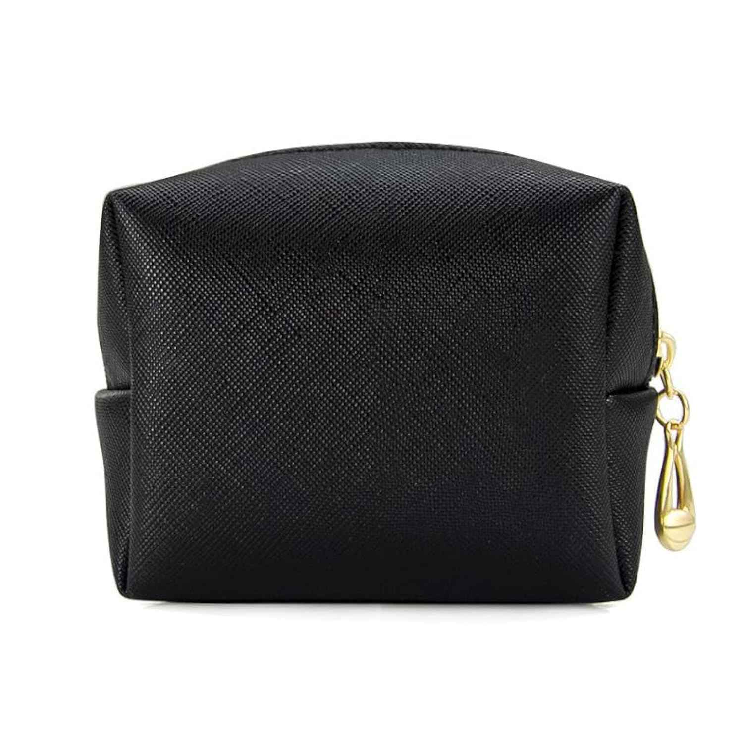 FFpaw Small Makeup Bag for Women, Mini Cosmetic Bag Capacity Travel Toiletry Bag Pouch for Purse Waterproof Small Makeup Organizer Bag Cute Makeup Brushes Storage Bag