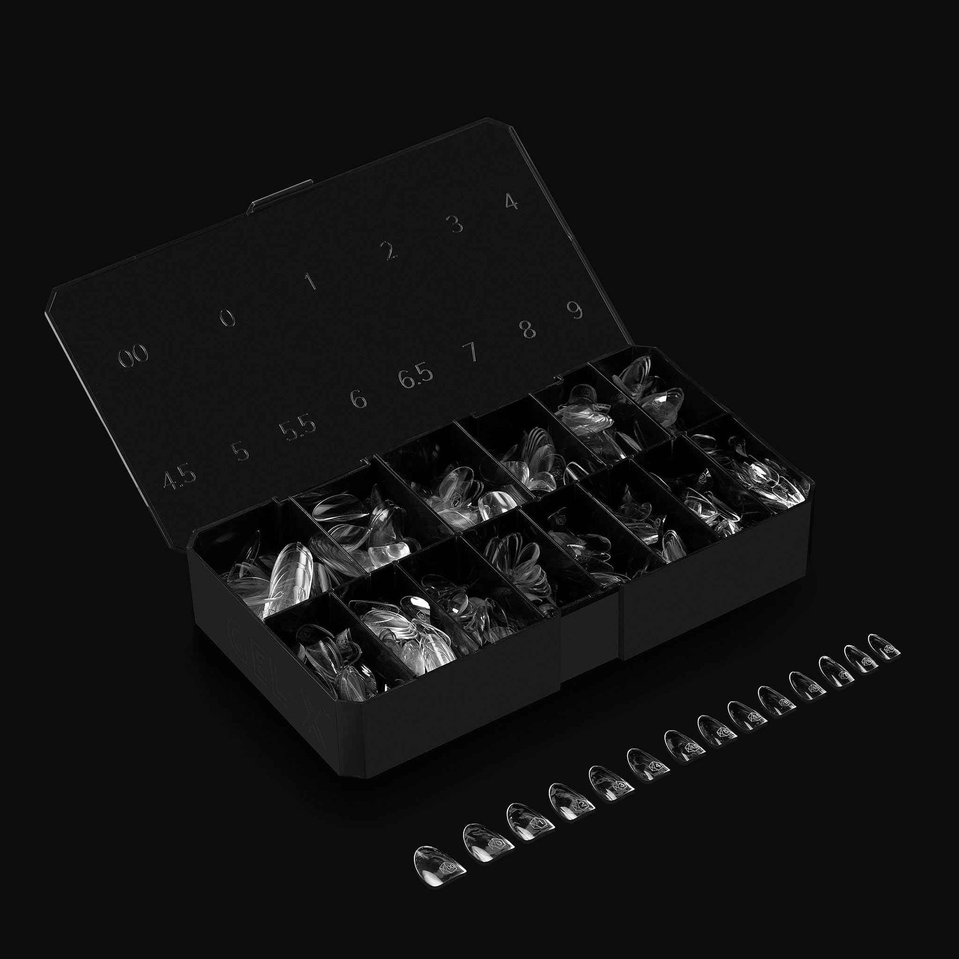 Apres Gel-X® Natural Round Tip Box | 500pc Gel-X Tips, 11 Sizes 00-9, Premium Quality (Natural Round Short, 500)