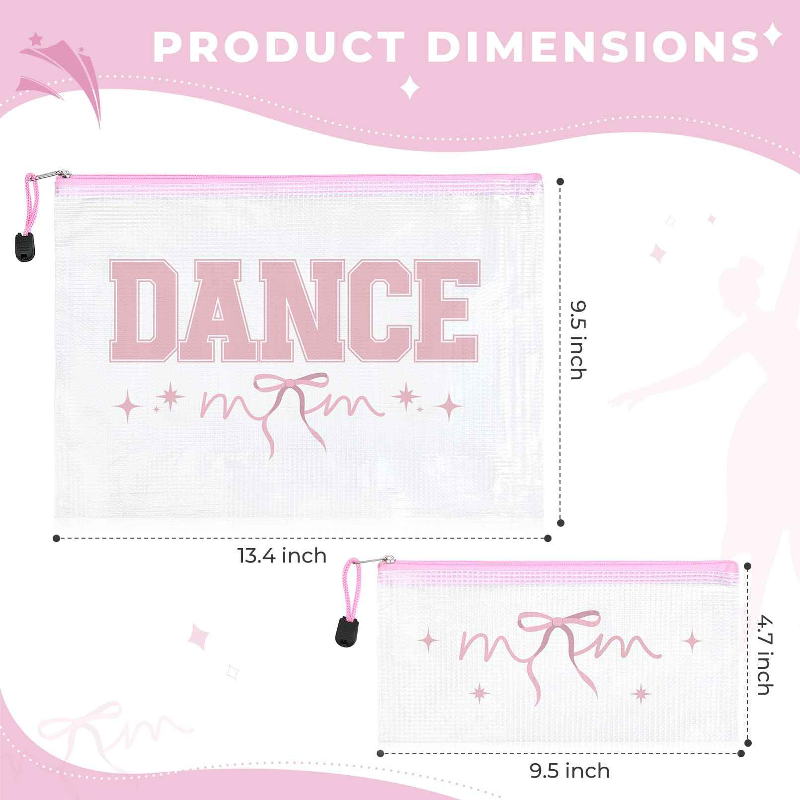 HUGNOW 2 Pcs Cheer Bag Cheer Makeup Bag Gifts Zipper Pouch Snack Makeup Case Cheerleader Accessories Bags Bulk for Cheerleading Party Supplies