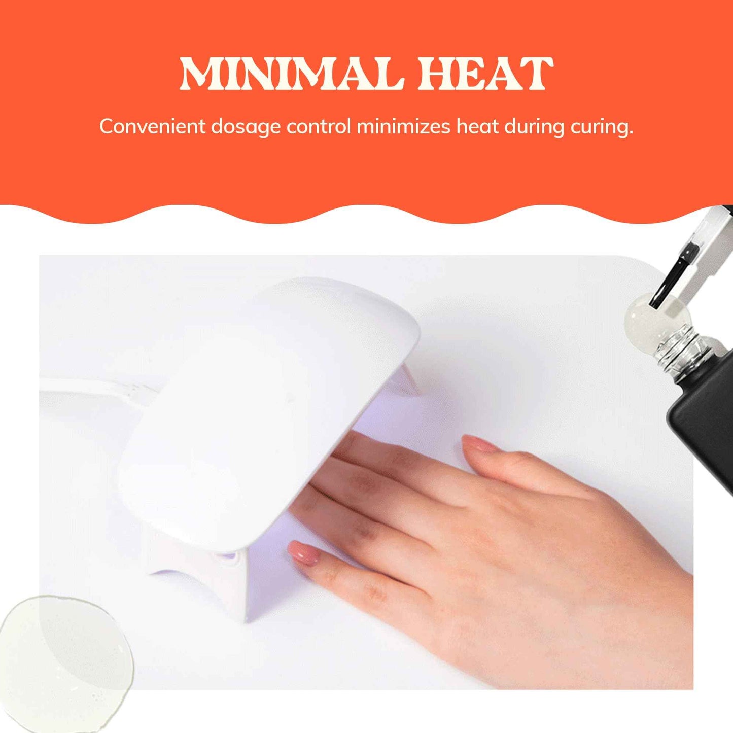 Heyhae Essentials Bundle - Semi Cured Gel Nail Strips (Hey, Rise and Shine) + Top Gel [2 Pack]