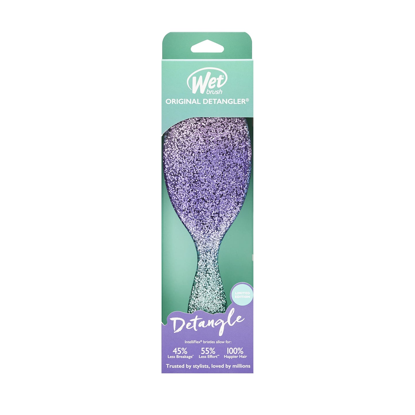 Wet Brush Original Detangler Hair Brush, Shimmering Sky, Dreamy Dawn, All Hair Types, Ultra-Soft IntelliFlex Bristles Glide Through Tangles with Ease, Pain-Free Comb for Men, Women, Boys and Girls