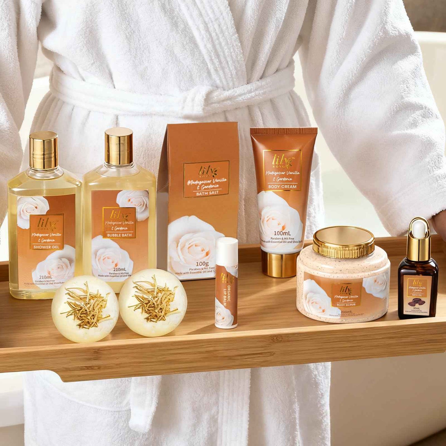 Christmas Gifts for Women - 10-Piece Honey Almond Bath and Body Gift Set for Women Spa Gift Basket Self Care Kit with Bath Bomb | Mothers Day, Birthday Gifts, All Occasion Holiday Present