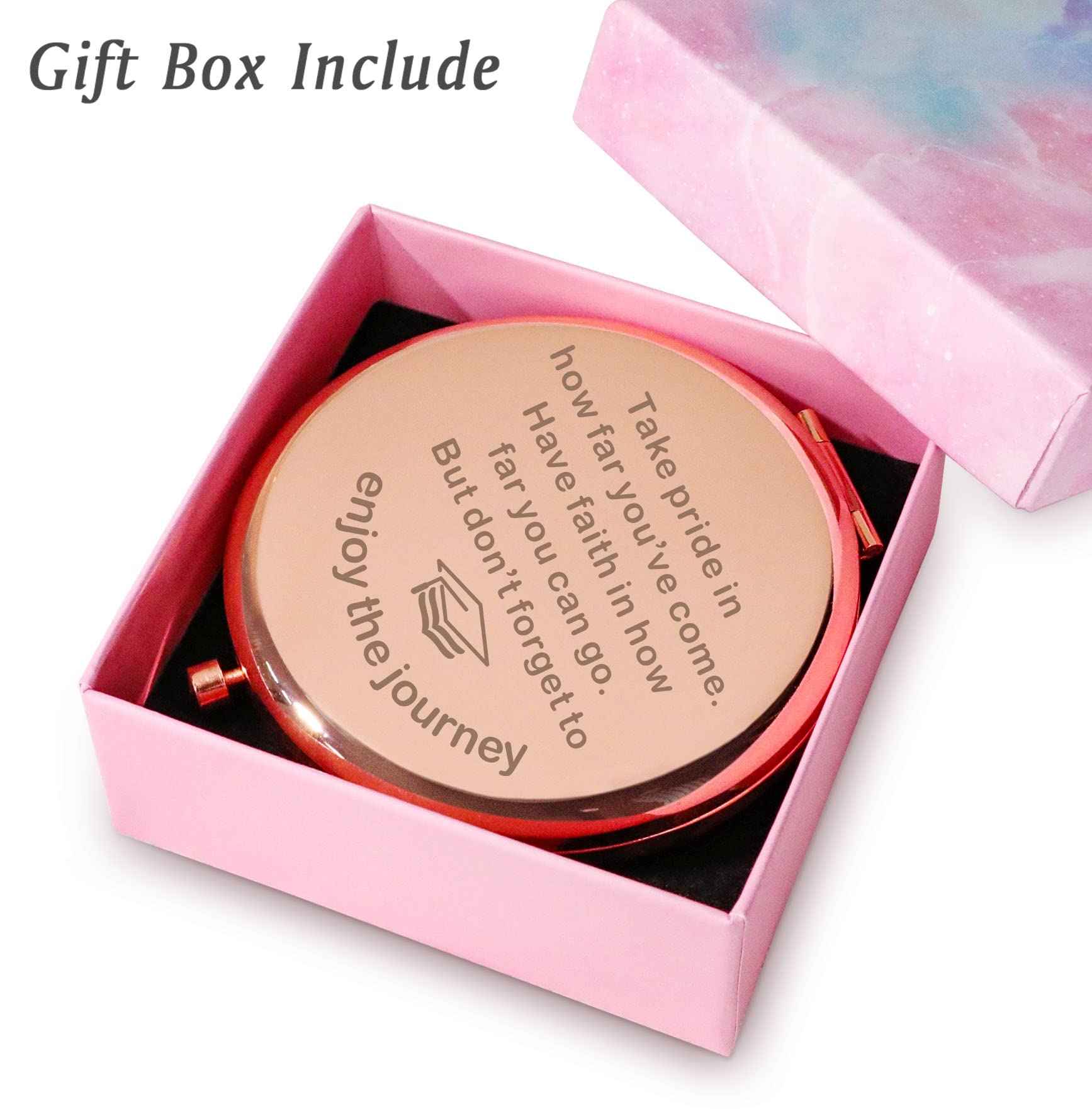 Personalized Compact Mirrors, 2025 Graduation Gifts for Her Women Girls, Unique Gift for College Medical High School Student, Best Presents Ideas for Female Graduate
