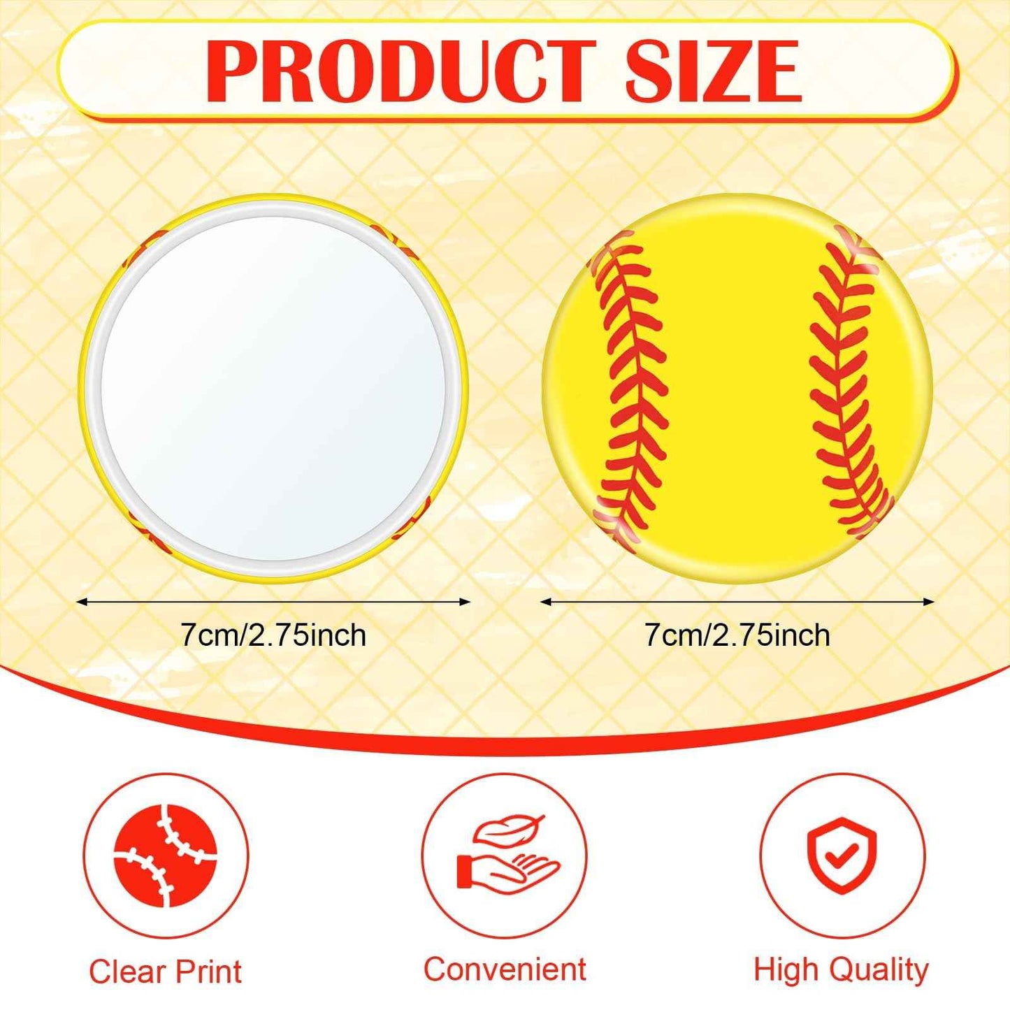 40 Pcs Softball Party Favors Softball Gifts for Team Girls Bulk Include 20 Softball Cosmetic Bag 20 Softball Compact Mirror Softball Sport Round Pocket Portable Mirror for Women Girls
