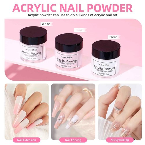 Acrylic Nail Kit With Everything For Beginners -Nail Kit Acrylic Set Nail Polish Kit With U V Light And Drill for Home Salon