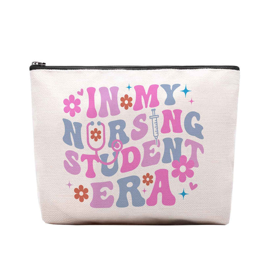 CEASQVAA Nursing Gifts for Nurses, In My Nursing Era Makeup Bag, Future Nurse Gifts, Nurse Graduation Gift Essentials Stuff Cosmetic Bag Pouch