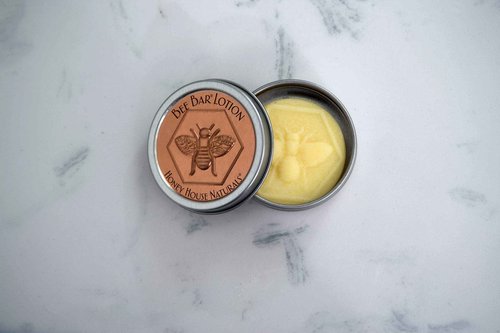 Honey House Naturals Bee Bar Gift Set – Small Bee Bar .6 ounces – All-Natural Ultra Moisturizing Lotion Bar Infused with Essential Oils and Butters – 5 Piece Set