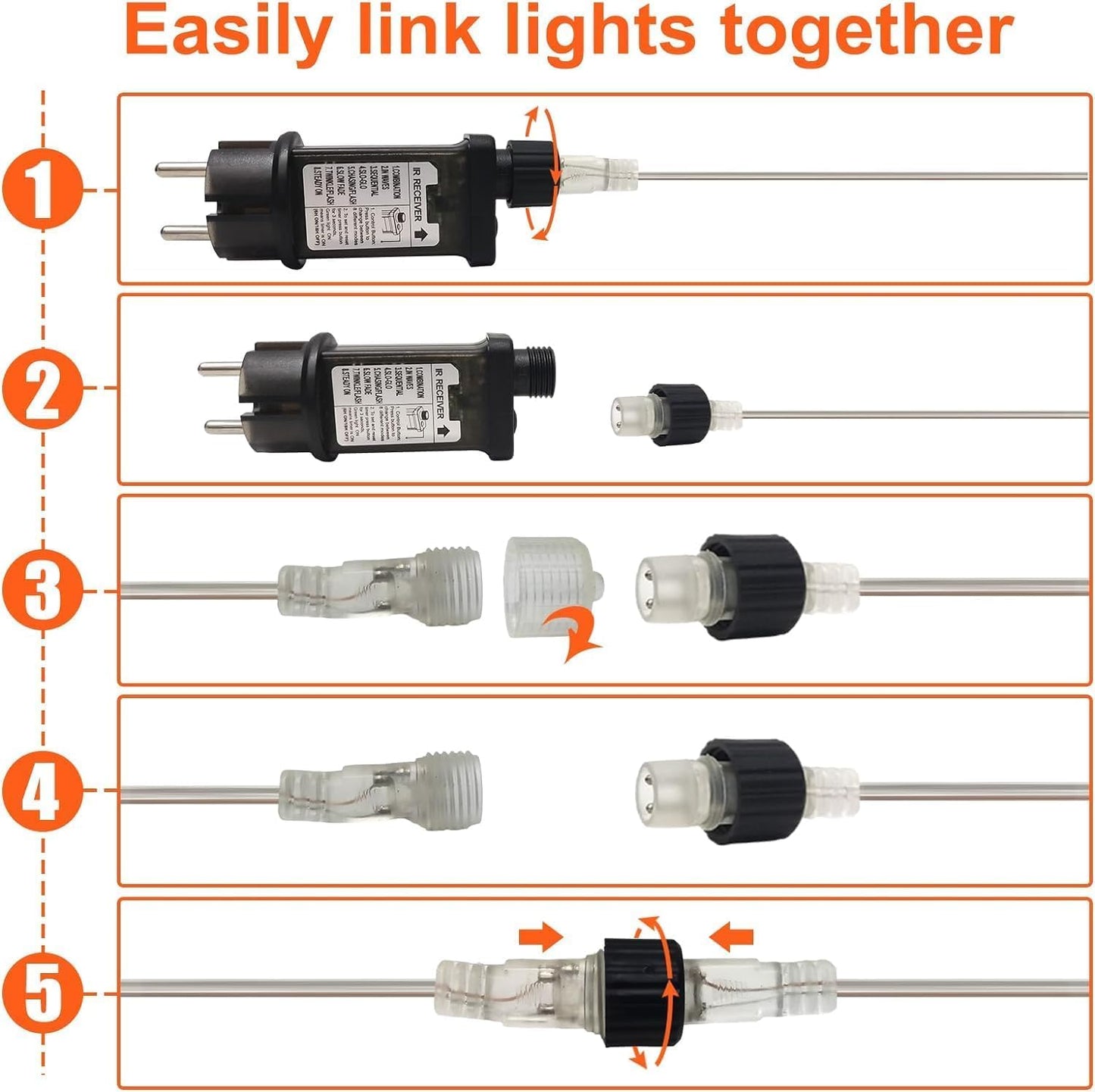 SINGCHUNGTE 66Ft Rope Lights for Outside, Connectable LED Waterproof Rope Light, Rope Lights Outdoor Indoor, Rope Lighting for Patio, Pool and Christmas Tree Decorations