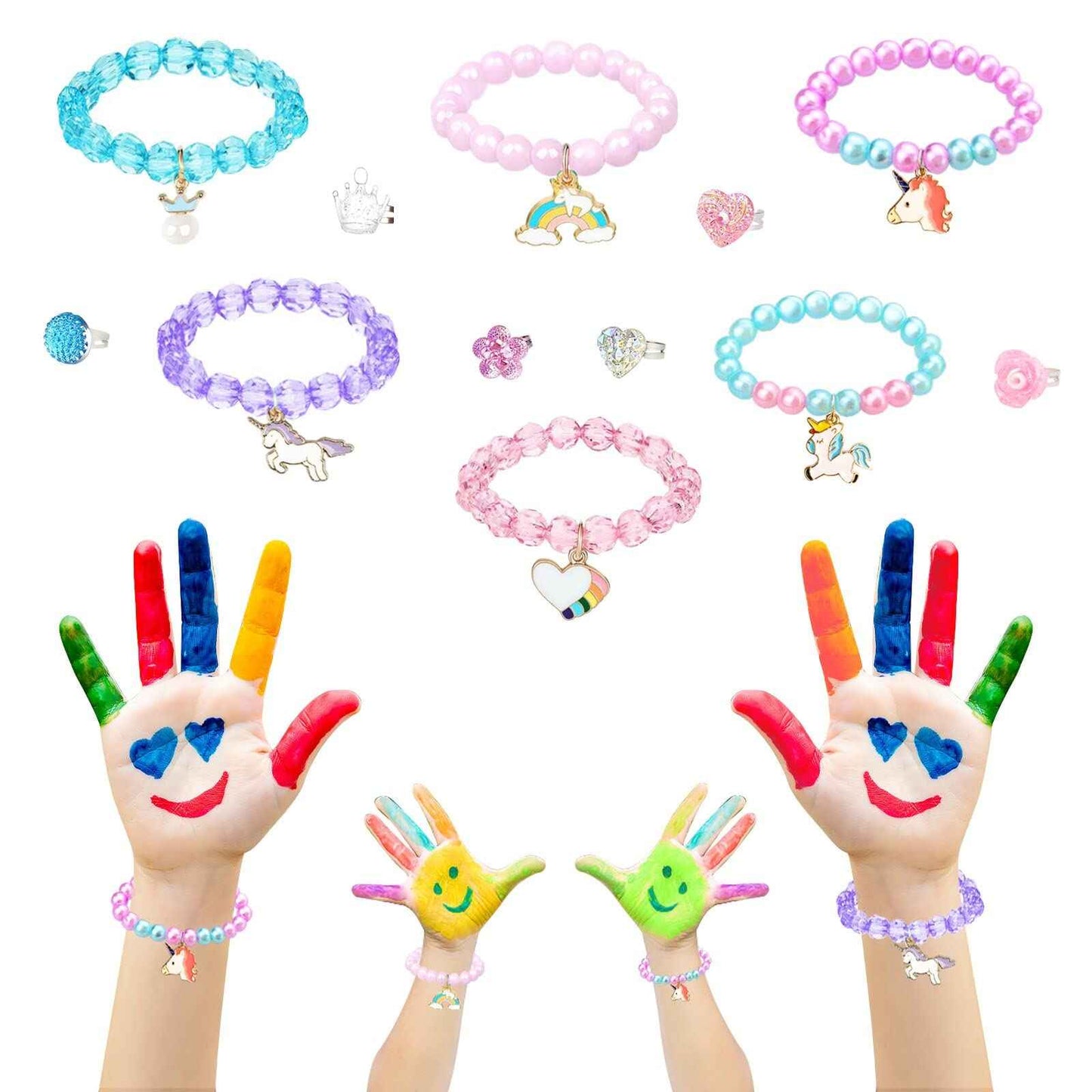 Bath Bombs for Kids Girls with Surprise Inside 6 Large Organic Bubble Kids Bath Bombs with Jewelry Toys Inside Safe & Natural Bathbombs Birthday Christmas Easter Surprise Princess Gifts Set for Girls