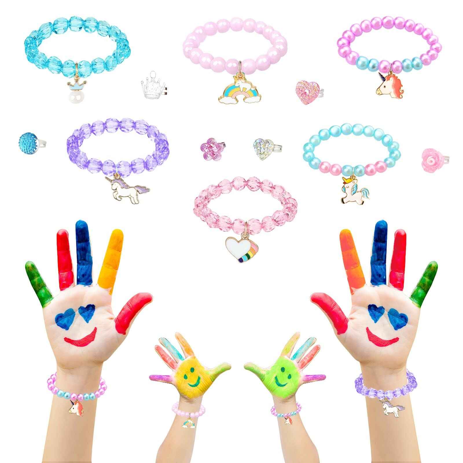 Bath Bombs for Kids Girls with Surprise Inside 6 Large Organic Bubble Kids Bath Bombs with Jewelry Toys Inside Safe & Natural Bathbombs Birthday Christmas Easter Surprise Princess Gifts Set for Girls